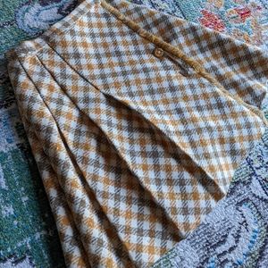 VTG Scottish Wool Plaid Skirt